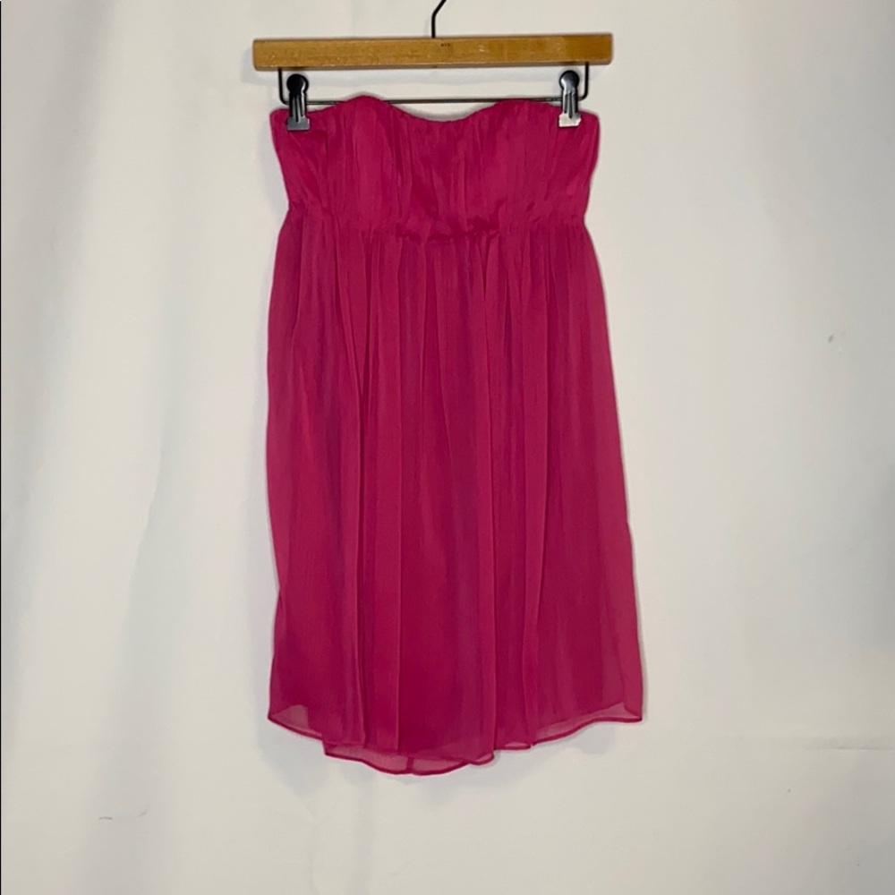 Alice + Olivia Dark Pink Strapless Dress